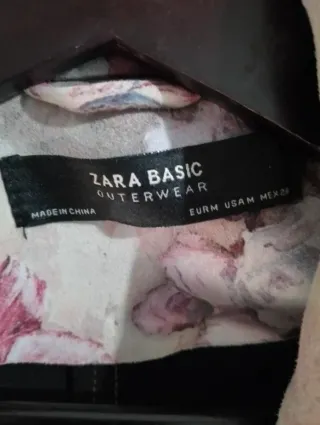 Cazadora Zara flores t/ M