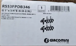 Colector Suelo Radiante Giacomini 6 Circuitos