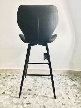 Taburete de barra lujo gris