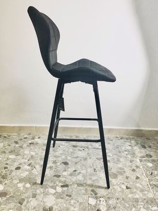 Taburete de barra lujo gris