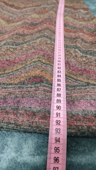 Vestido midi zigzag multicolor Talla M