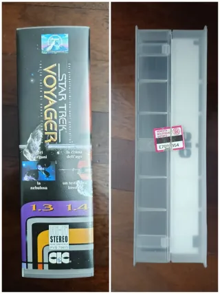 Cofanetto VHS -Star Trek Voyager 1.3 1.4 -Italiano