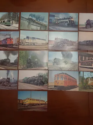 Lote de Postales de Trenes Antiguos 1