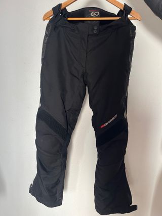 Chaqueta Moto Mujer Rojo/Negro