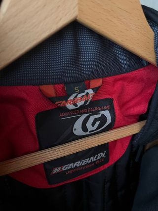 Chaqueta Moto Mujer Rojo/Negro