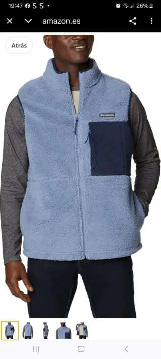 Chaleco Columbia Azul Multicolor