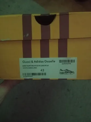 Zapatillas Gucci x Adidas Gazelle Talla 43