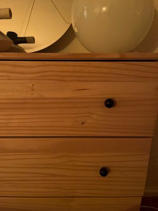 Aparador de madera con 6 cajones