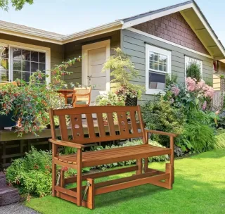 Banco de madera para jardín