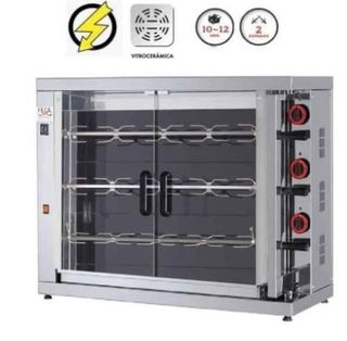 Asador de pollos vitrocerámico