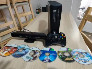 Xbox 360 Con Kinect y 6 juegos