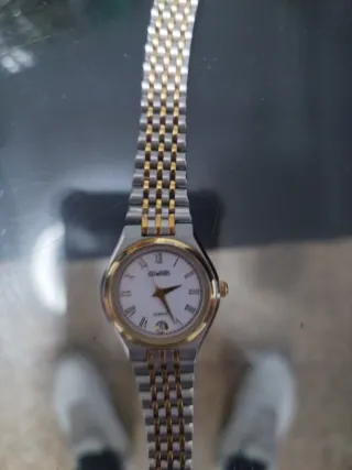 Reloj Duwar Mujer Oro y Plata