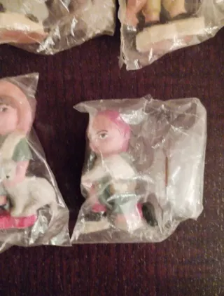 Lote 10 Figuras Belén Cabezones 5cm de los años 70