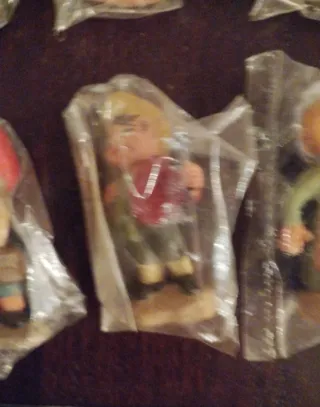 Lote 10 Figuras Belén Cabezones 5cm de los años 70