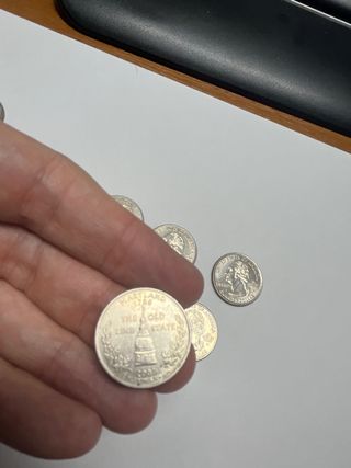 8 Monedas Cuarto de Dólar USA Diferentes