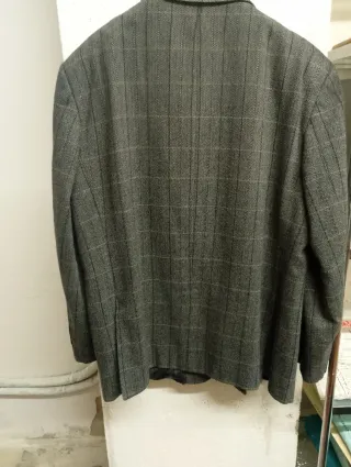 Giacca uomo misto lana grigia