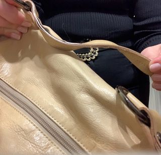 Bolso de piel Napa Beige