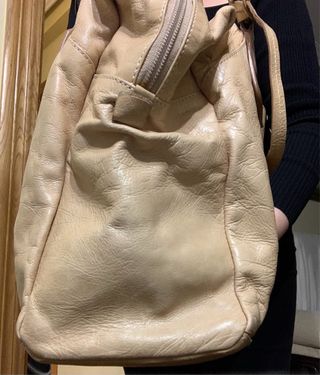 Bolso de piel Napa Beige