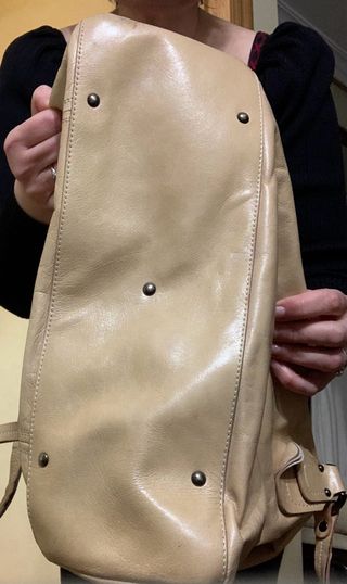 Bolso de piel Napa Beige