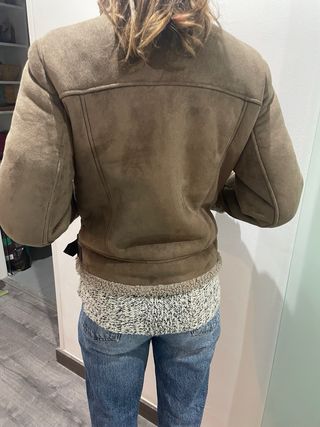 Chaqueta Zara efecto ante y borreguito