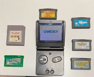 Nintendo Game Boy Advance SP Negra + 5 Juegos