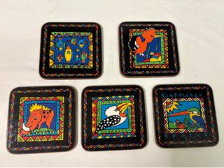 Set 5 Sottobicchieri Africani Collezione