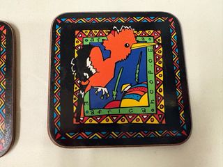 Set 5 Sottobicchieri Africani Collezione