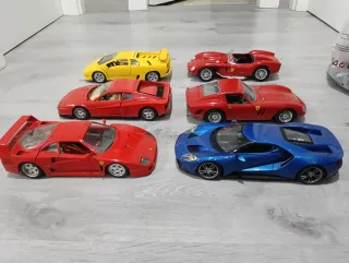 Lote 6 coches escala 1/18