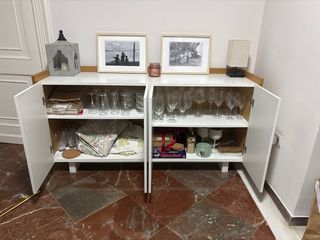 Aparador 1,61m Blanco y Madera