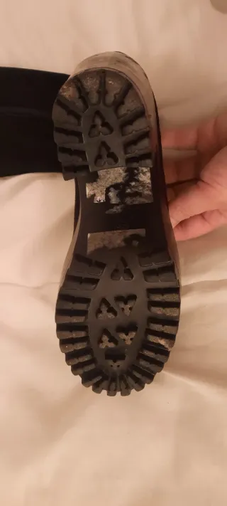 Botas altas negras plataforma