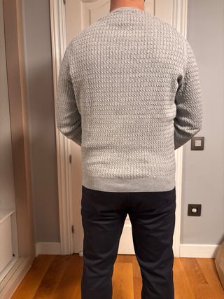 Jersey Massimo Dutti Talla L Gris