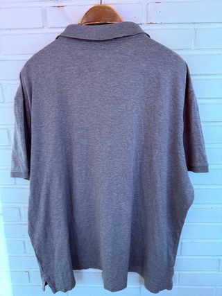 Polo gris manga corta RALPH LAUREN SLIM talla XXL