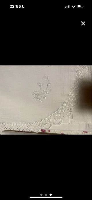 Sabana bordada cama 90