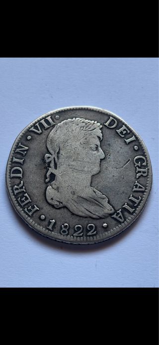 8 Reales 1822 (BC+) Fernando VII Guanajuato