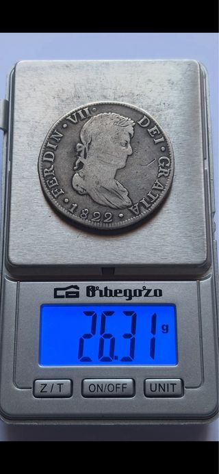 8 Reales 1822 (BC+) Fernando VII Guanajuato