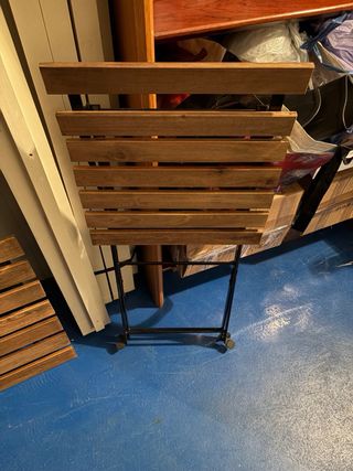 Mesa y 3 Sillas Madera Plegable IKEA