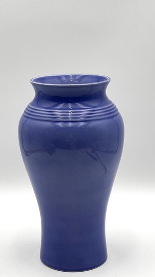 Vaso moderno blu cobalto in ceramica