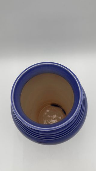 Vaso moderno blu cobalto in ceramica