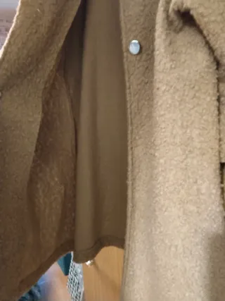 Abrigo rizado pelo camel