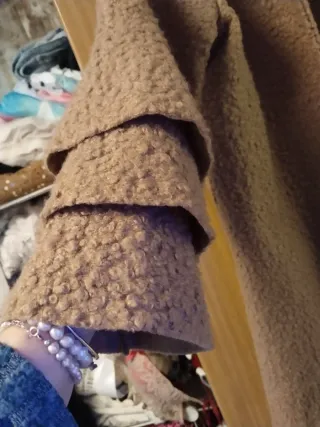 Abrigo rizado pelo camel