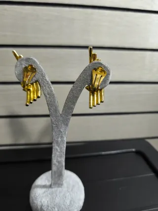 Pendientes con baño de oro