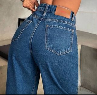 Pantalón jeans vaquero ancho azul