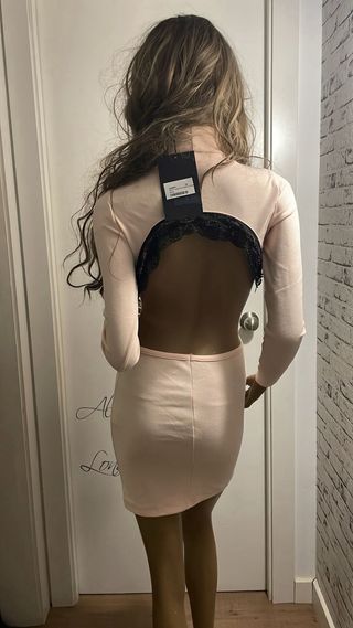 Vestido Odi et Amo rosa con aberturas