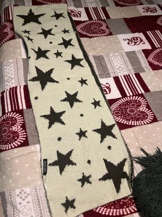 Sciarpa Marta Marzotto Beige/marrone Stelle