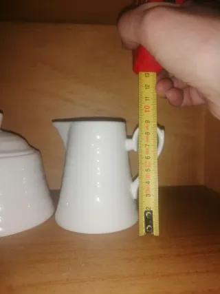 Juego Lechera y Azucarero Porcelana