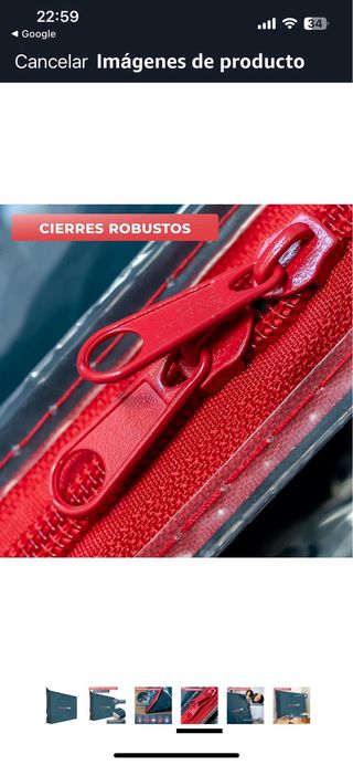 Funda protectora para colchón azul