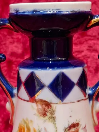 Jarrón Inglés Porcelana Flores