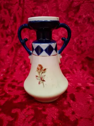 Jarrón Inglés Porcelana Flores
