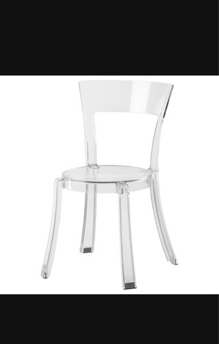 2 Sillas de policarbonato transparente