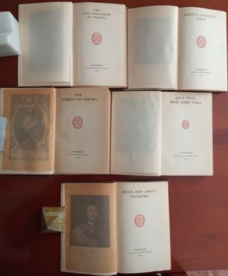 6 Libros antiguos (años 20) Obras Shakespeare